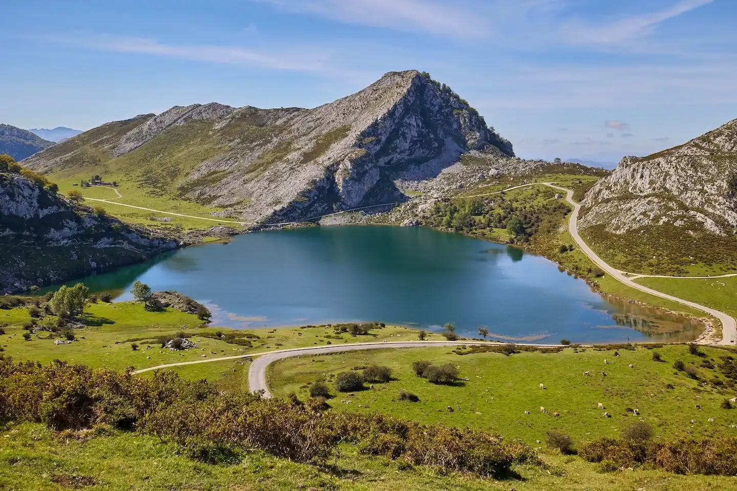 Vista aérea de Asturias